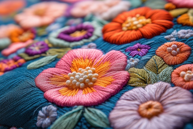 ručne vyšívaný detail